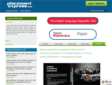 Tablet Screenshot of placementexpress.com